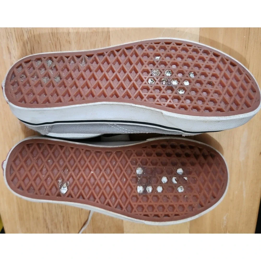 Vans Unisex Off The Wall Gray Casual‎ Shoes Sneakers Size 6 Women 4.5 Men 4.5 Y
